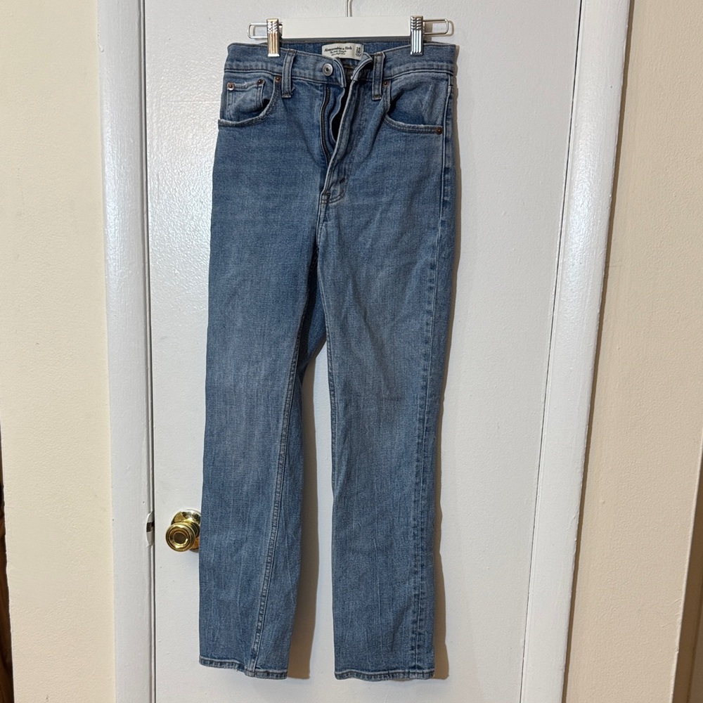 abercrombie ultra high rise ankle jeans
